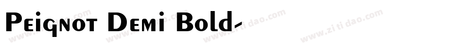 Peignot Demi Bold字体转换